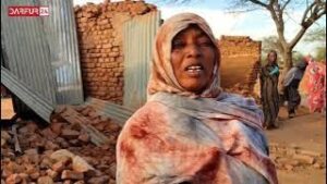 شاهد تفاصيل ماحدث مع ناجين من قصف الطيران العسكري لمدينة نيالا